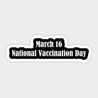 National Vaccination Day Sticker